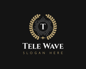 Laurel Wreath Hotel logo design