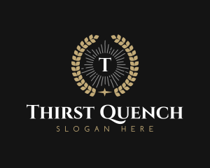 Laurel Wreath Hotel logo design