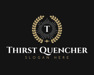 Laurel Wreath Hotel logo design