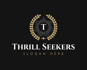 Laurel Wreath Hotel logo design