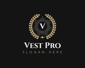 Laurel Wreath Hotel logo design