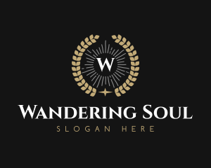 Laurel Wreath Hotel logo design