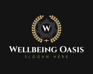 Laurel Wreath Hotel logo design