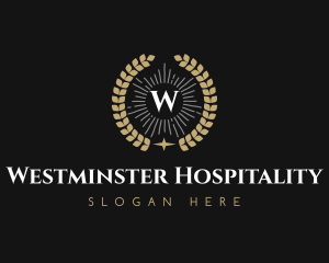 Laurel Wreath Hotel logo design