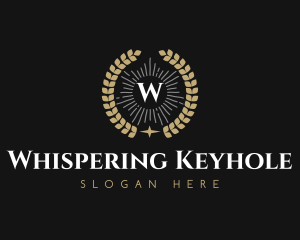 Laurel Wreath Hotel logo design