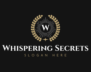 Laurel Wreath Hotel logo design