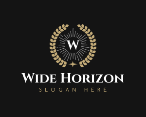 Laurel Wreath Hotel logo design