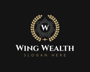 Laurel Wreath Hotel logo design