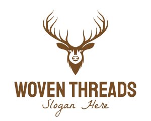 Brown Elk Head Logo