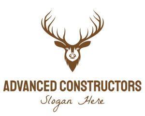 Brown Elk Head logo design