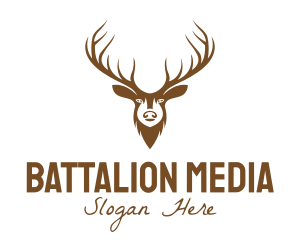 Brown Elk Head logo design