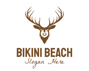 Brown Elk Head logo design