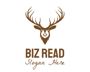 Brown Elk Head logo design