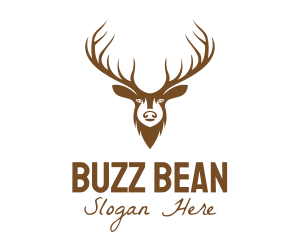 Brown Elk Head logo design