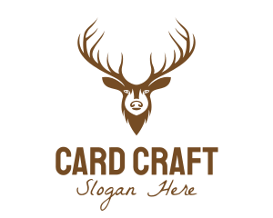 Brown Elk Head logo design