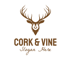 Brown Elk Head logo design