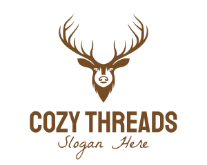 Brown Elk Head logo design