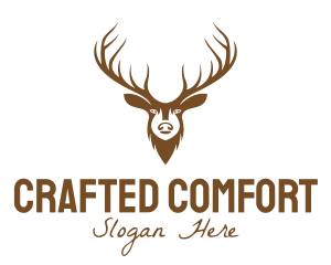 Brown Elk Head logo design