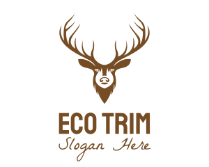 Brown Elk Head logo design