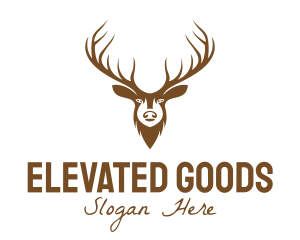 Brown Elk Head logo design