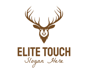 Brown Elk Head logo design