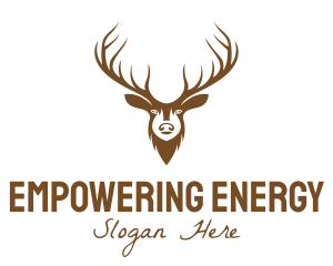 Brown Elk Head logo design