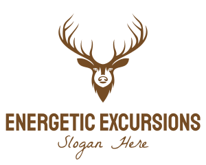 Brown Elk Head logo design