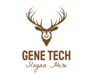 Brown Elk Head logo design