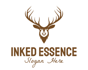 Brown Elk Head logo design