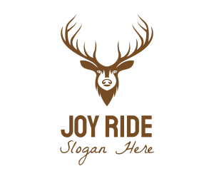 Brown Elk Head logo design