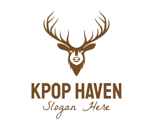 Brown Elk Head logo design