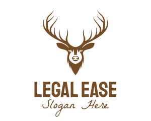 Brown Elk Head logo