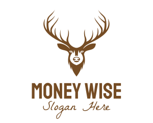 Brown Elk Head logo design