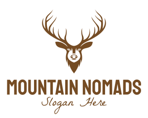 Brown Elk Head logo design