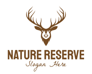 Brown Elk Head logo design