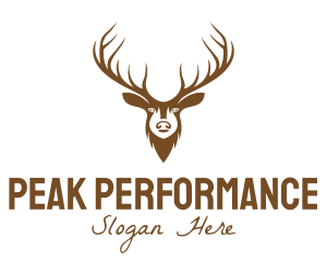 Brown Elk Head logo design