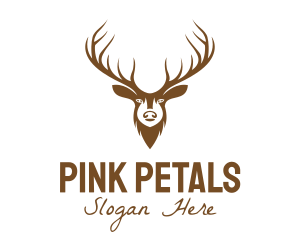 Brown Elk Head logo design