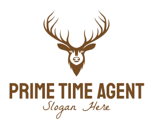 Brown Elk Head logo design