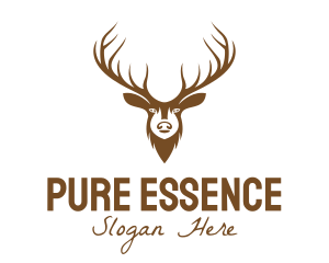 Brown Elk Head logo design