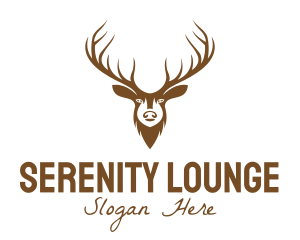 Brown Elk Head logo design