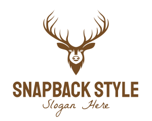 Brown Elk Head logo design