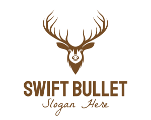 Brown Elk Head logo design