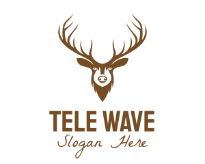 Brown Elk Head logo design