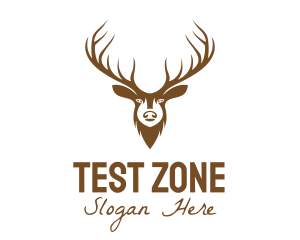 Brown Elk Head logo design