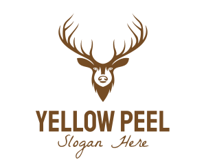 Brown Elk Head logo design