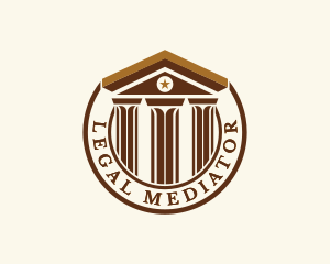 Lawyer Legal Courthouse logo design