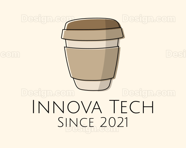 Minimalist Coffee Cup Logo