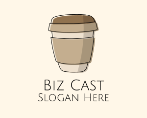 Minimalist Coffee Cup  Logo