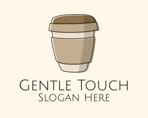 Minimalist Coffee Cup  Logo