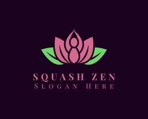 Lotus Petal Meditation logo design